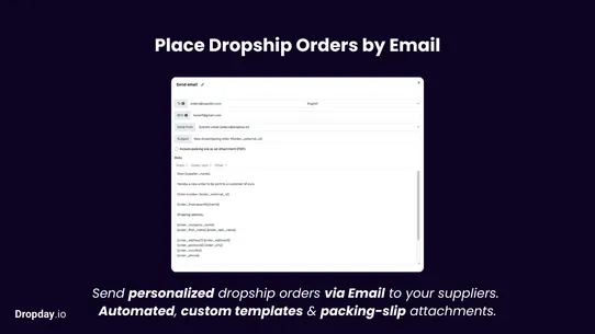 Dropshipping via Email/API/FTP screenshot