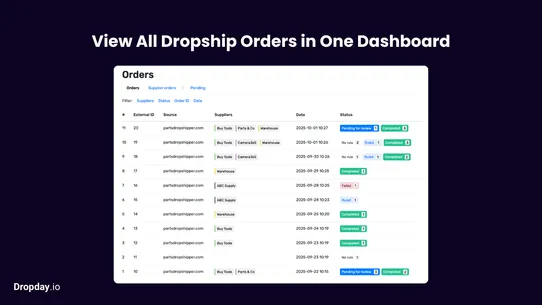 Dropshipping via Email/API/FTP screenshot