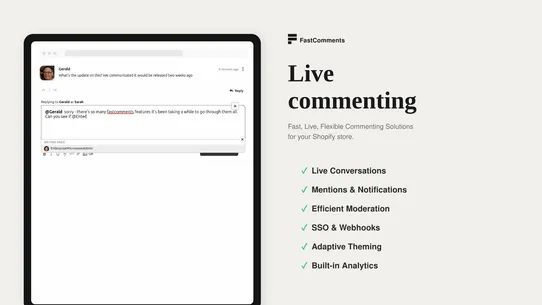 Comments by FastComments screenshot