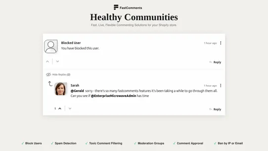 Comments by FastComments screenshot