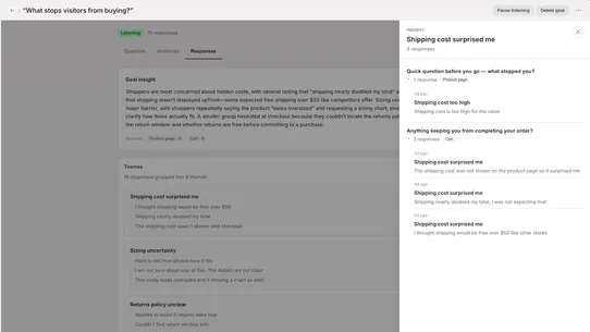 Pause: AI Customer Feedback screenshot