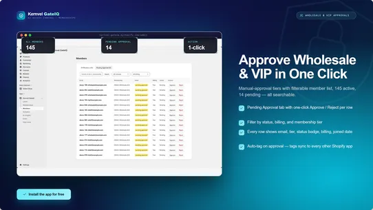 Kernvel GateIQ screenshot