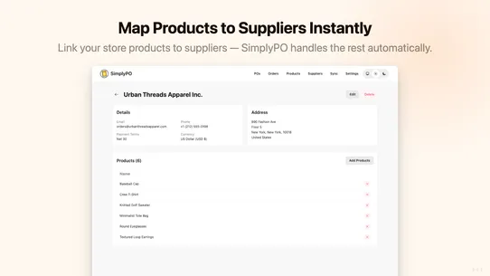 SimplyPO ‑ Purchase Orders screenshot