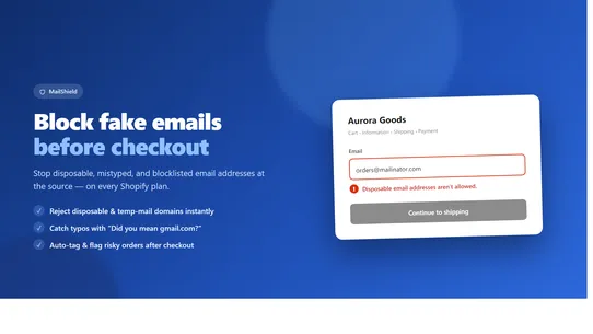MailShield ‑ Email Validator screenshot