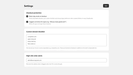 MailShield ‑ Email Validator screenshot