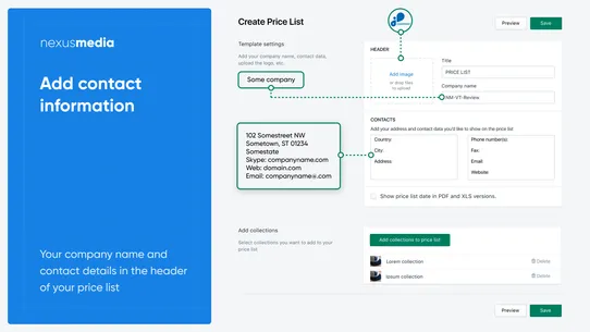 Price List Pro ‑ products list screenshot