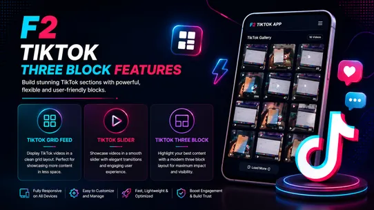 F2 TikTok Grid Feed screenshot