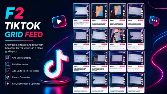 F2 TikTok Grid Feed screenshot