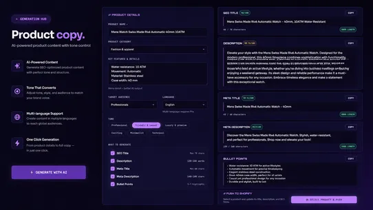 ZS Smart Content AI screenshot