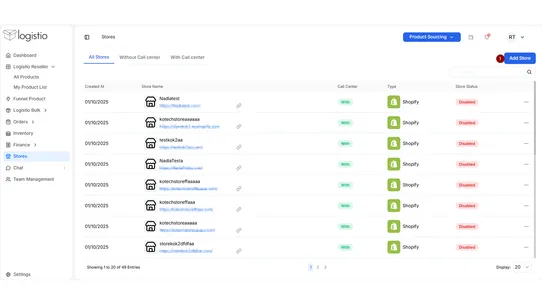 Logistio screenshot