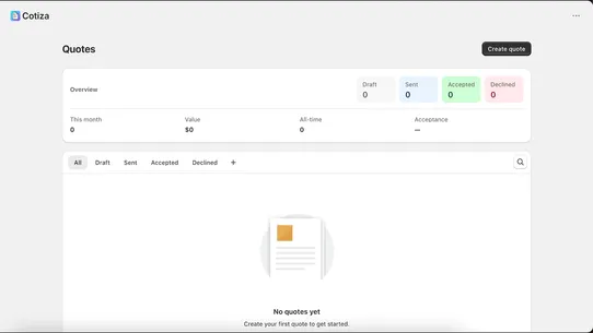 Cotiza ‑ Quote Generator screenshot