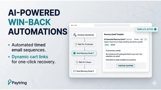 Paytring AI Cart &amp; Recovery screenshot