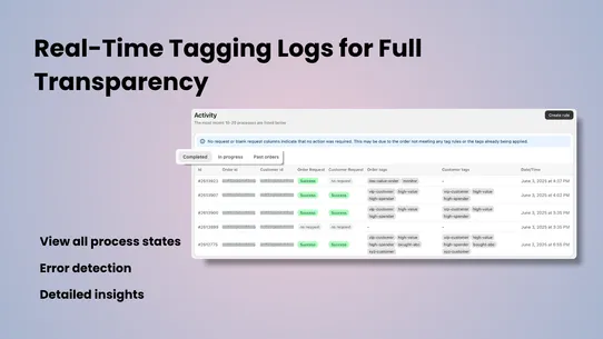 Taggify ‑ Customer &amp; Orders screenshot