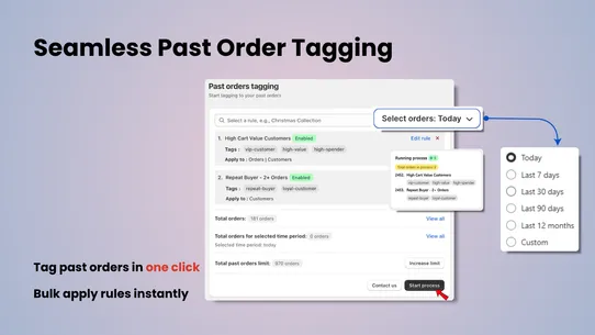 Taggify ‑ Customer &amp; Orders screenshot