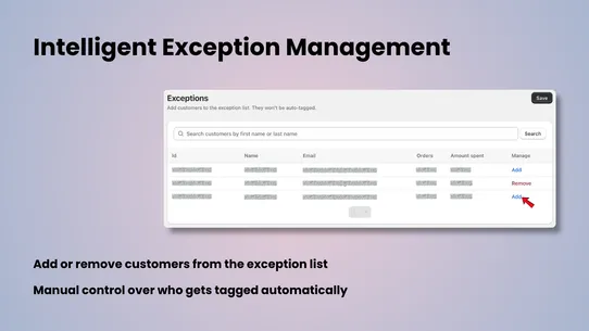 Taggify ‑ Customer &amp; Orders screenshot