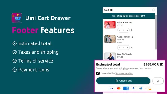 Nexora Cart Upsell Cart Drawer screenshot