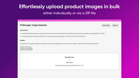 PicManager: Image Uploader screenshot