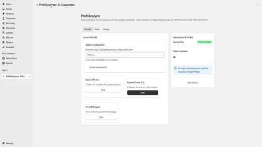 ProfitAnalyzer: AI CRO Audits screenshot