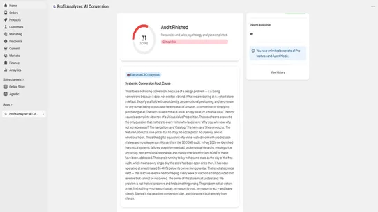 ProfitAnalyzer: AI CRO Audits screenshot
