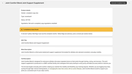 Compliant Copy screenshot