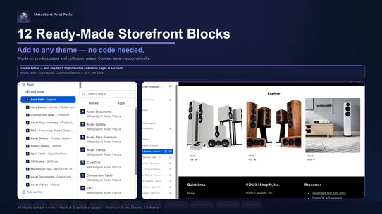 Metaobject Asset Packs screenshot