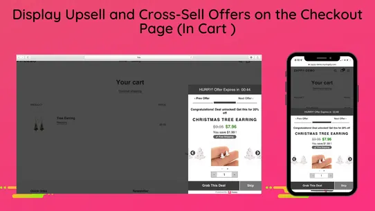 Zegsu Cart &amp; Checkout Upsell screenshot