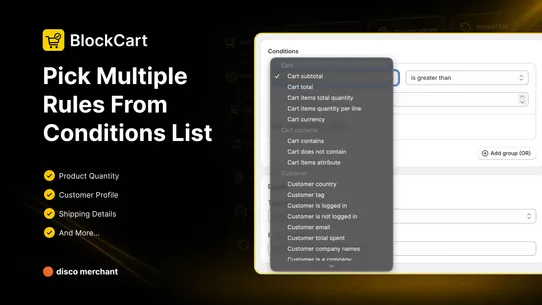 BlockCart: Checkout Validator screenshot