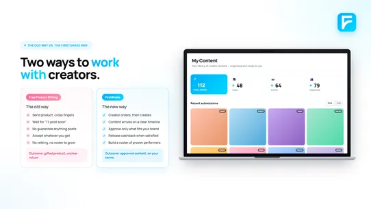 FirstShake ‑ Creator Cashback screenshot