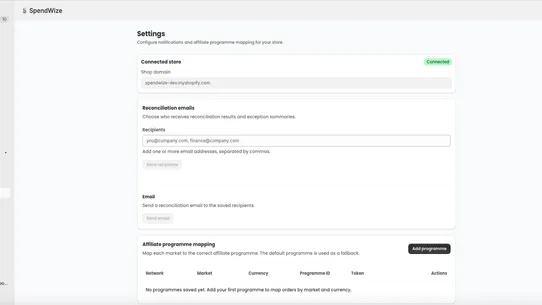 SpendWize screenshot