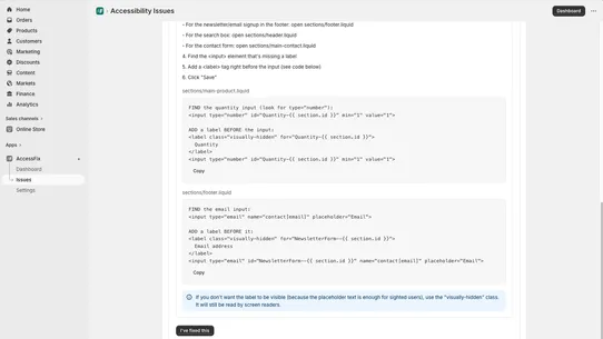 AccessFix screenshot