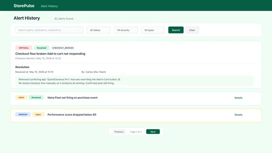 StorePulse ‑ Store Monitoring screenshot