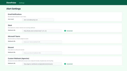 StorePulse ‑ Store Monitoring screenshot