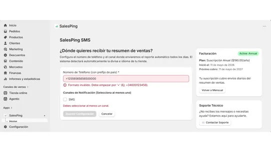 SalesPing ‑ Whatsapp and SMS screenshot