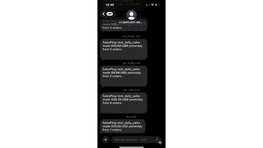 SalesPing ‑ Whatsapp and SMS screenshot