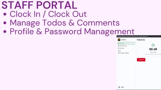 Attendra – Time Tracking screenshot