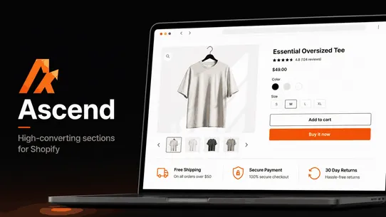 Ascend ‑ Sections &amp; Blocks screenshot
