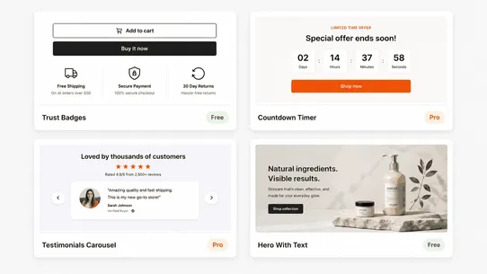 Ascend ‑ Sections &amp; Blocks screenshot