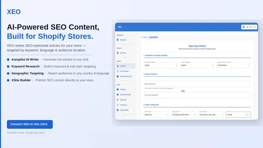XEOAI connector screenshot