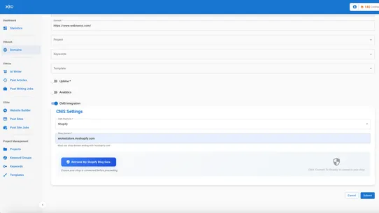 XEOAI connector screenshot