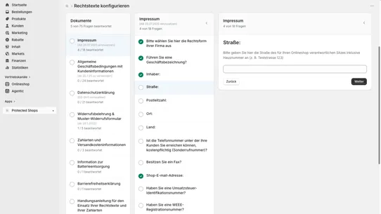 Protected Shops ‑ Rechtstexte screenshot