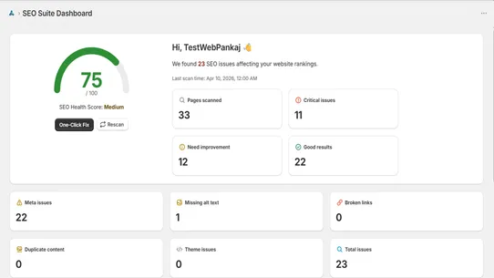 SEO Suite : AI SEO &amp; Blogs screenshot