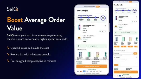 SellQ ‑ Drawer Cart Upsell screenshot
