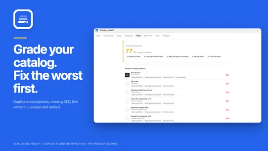 Bulk AI Product Descriptions screenshot