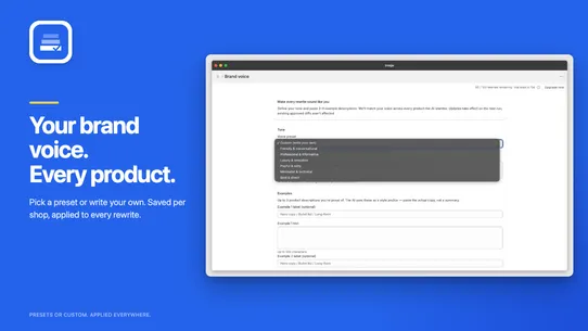 Bulk AI Product Descriptions screenshot