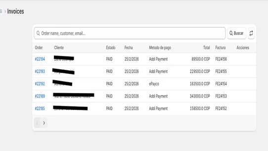 Integracion TNS screenshot