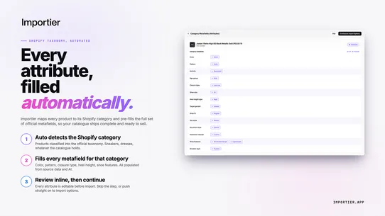 Importier: AI Product Import screenshot