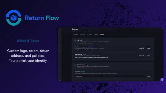 TrackBack ‑ Smart Returns screenshot
