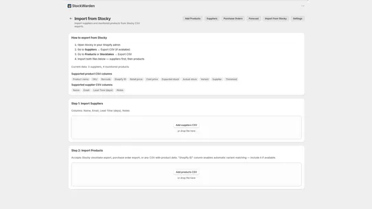 StockWarden screenshot