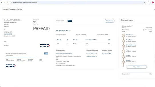 Dispatch Solutions App Connect screenshot
