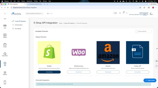 Dispatch Solutions App Connect screenshot